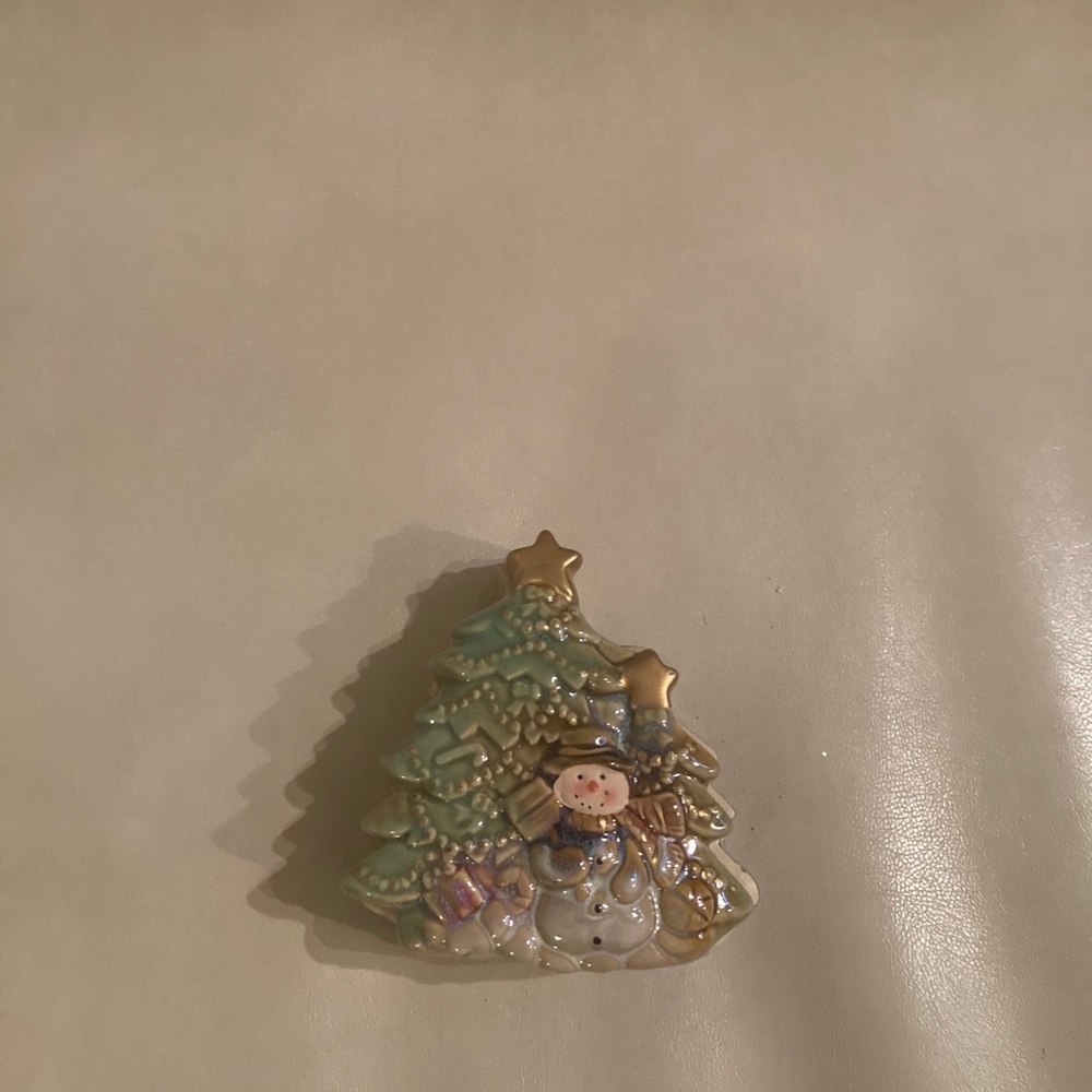 Vintage porcelain snowman